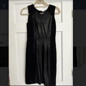 BCBGMaxazria Black Paneled Fitted Dress